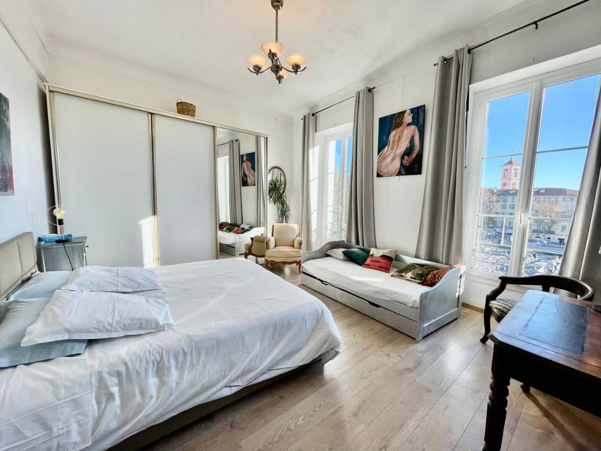 Spacious 3 BR flat Nice center - magnificent view-parking Exterior foto