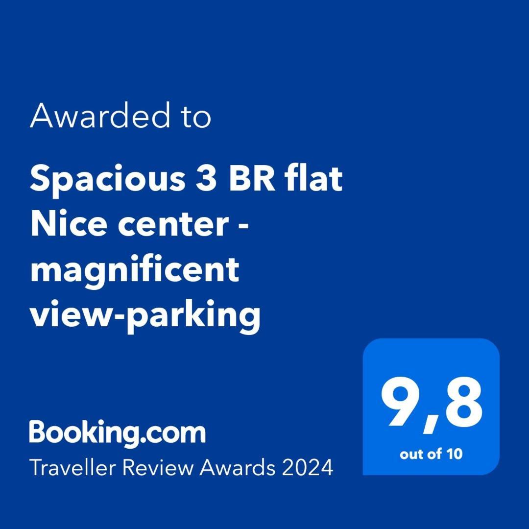 Spacious 3 BR flat Nice center - magnificent view-parking Exterior foto