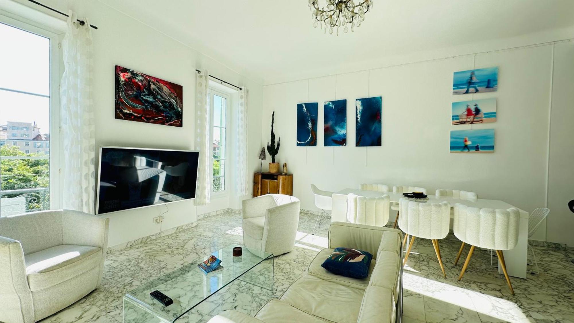 Spacious 3 BR flat Nice center - magnificent view-parking Exterior foto